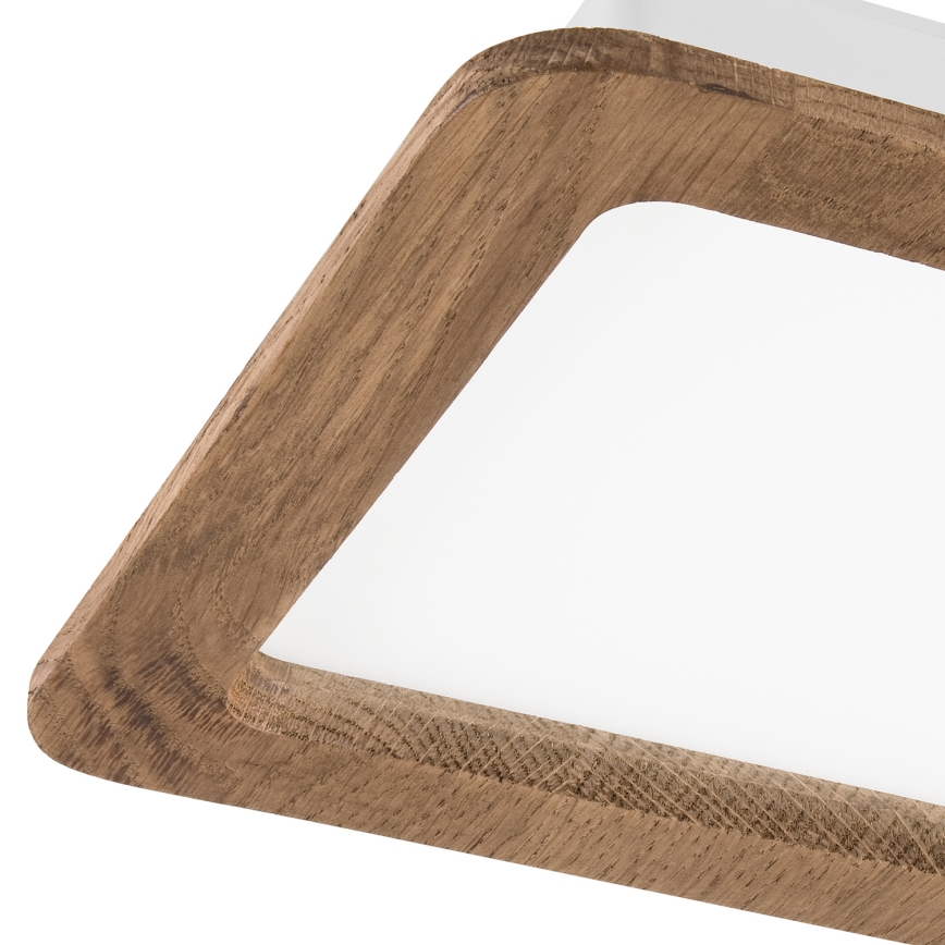 Χωνευτό Φωτιστικό LED WOODY SPOT LED/17W/230V 3000K καρυδιά 18,5x18,5 cm