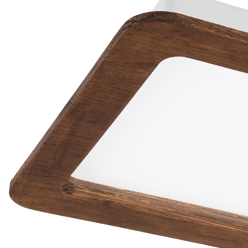 Χωνευτό Φωτιστικό LED WOODY SPOT LED/17W/230V 3000K κεράσι 18,5x18,5 cm