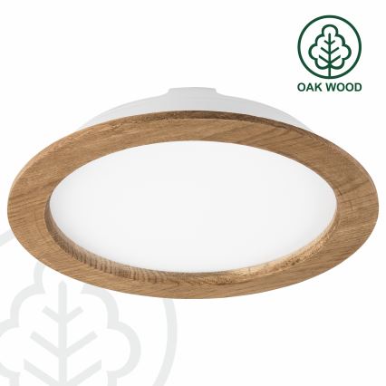 Χωνευτό Φωτιστικό LED WOODY SPOT LED/23,5W/230V 4000K καρυδιά ø 23,5 cm