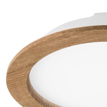 Χωνευτό Φωτιστικό LED WOODY SPOT LED/23,5W/230V 4000K καρυδιά ø 23,5 cm