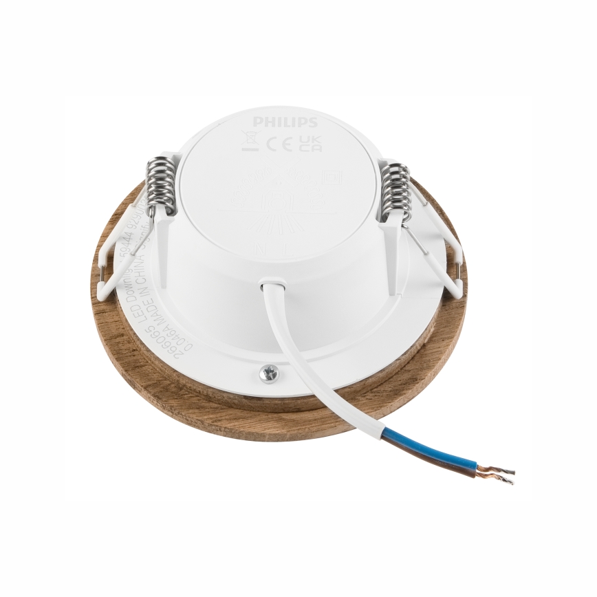 Χωνευτό Φωτιστικό LED WOODY SPOT LED/5,5W/230V 4000K καρυδιά ø 10 cm
