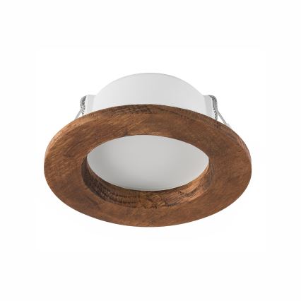 Χωνευτό Φωτιστικό LED WOODY SPOT LED/5,5W/230V 4000K κεράσι ø 10 cm