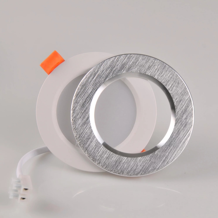 Χωνευτό Φωτιστικό LED ZOE LED/4,8W/230V ασήμι