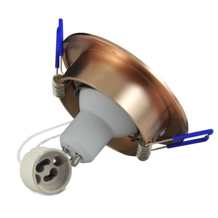 Χωνευτό Φωτιστικό LED ΗΛΙΟΣ OLAL 1xGU10/3,5W/230V 3000K διάμετρος 8,4 cm χρυσαφί