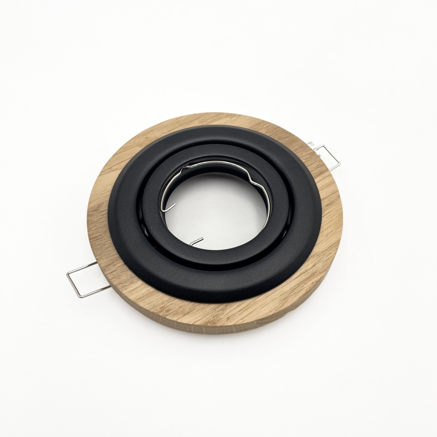 Χωνευτό φωτιστικό TOBBY 1xG9/20W/230V διάμετρος 11,5 cm δρυς/μαύρο