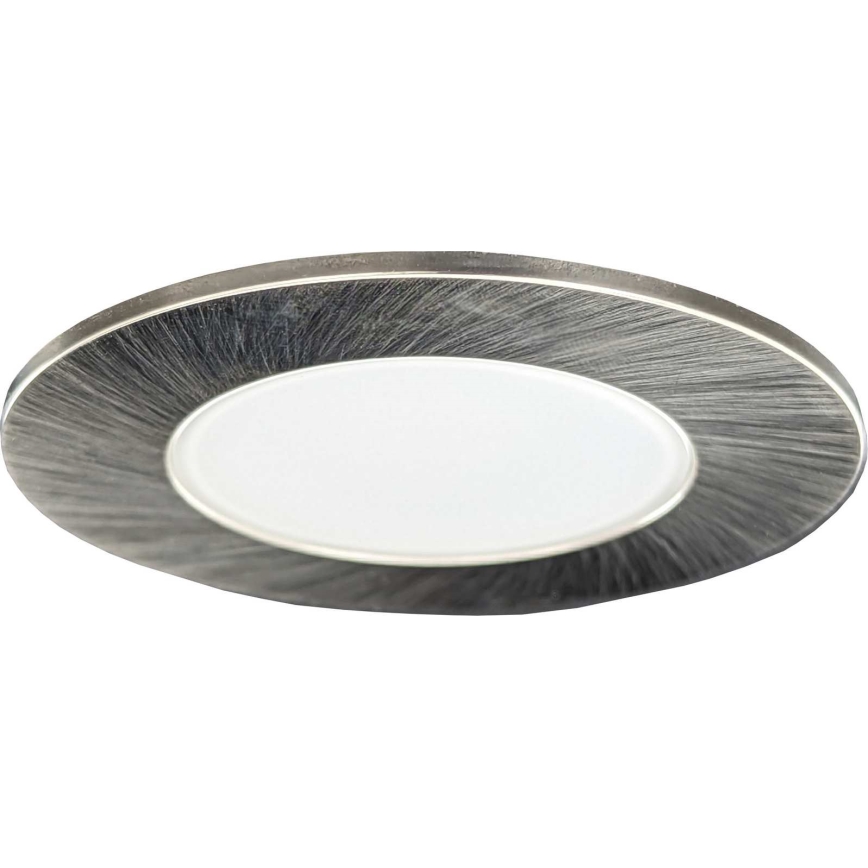 Χωνευτό Φωτιστικό μπάνιου LED BONO LED/8W/230V 3000K IP65 γυαλιστερό χρώμιο