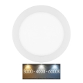 Χωνευτό Φωτιστικό μπάνιου LED LADA LED/12W/230V 3000/4000/6000K διάμετρος 17 cm IP44 λευκό