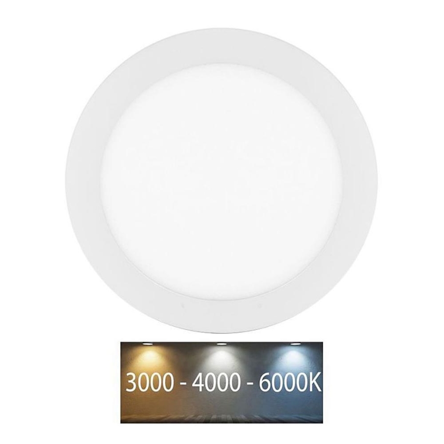 Χωνευτό Φωτιστικό μπάνιου LED LADA LED/18W/230V 3000/4000/6000K διάμετρος 22 cm IP44 λευκό