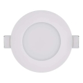 Χωνευτό Φωτιστικό μπάνιου LED LORI LED/4,5W/230V IP65 2700/4000K διάμετρος 8,5 cm λευκό
