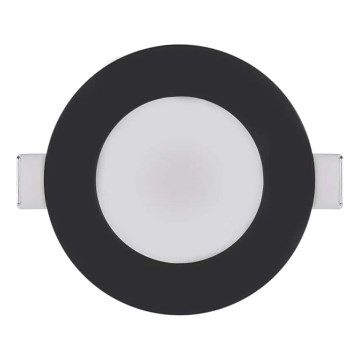 Χωνευτό Φωτιστικό μπάνιου LED LORI LED/4,5W/230V IP65 2700/4000K διάμετρος 8,5 cm μαύρο