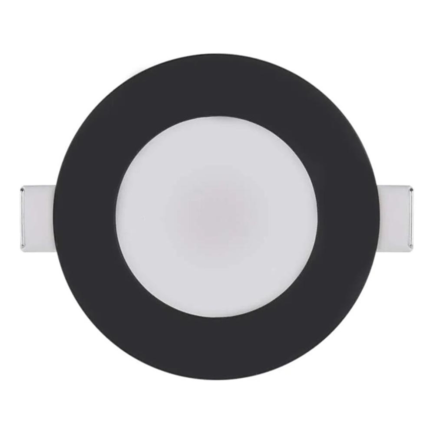 Χωνευτό Φωτιστικό μπάνιου LED LORI LED/4,5W/230V IP65 2700/4000K διάμετρος 8,5 cm μαύρο