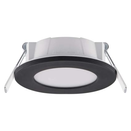 Χωνευτό Φωτιστικό μπάνιου LED LORI LED/4,5W/230V IP65 2700/4000K διάμετρος 8,5 cm μαύρο