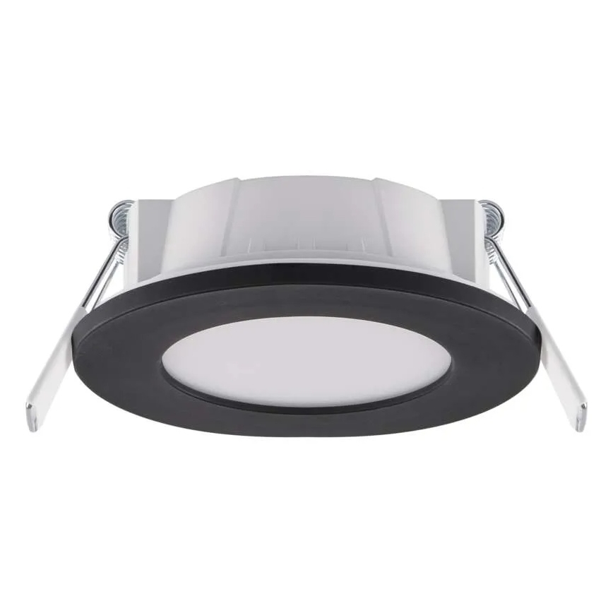 Χωνευτό Φωτιστικό μπάνιου LED LORI LED/4,5W/230V IP65 2700/4000K διάμετρος 8,5 cm μαύρο