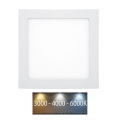 Χωνευτό Φωτιστικό μπάνιου LED RAFA LED/25W/230V 3000/4000/6000K 30x30 cm IP44 λευκό