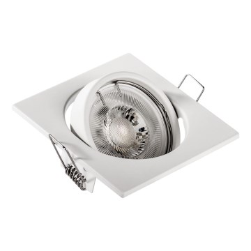 Χωνευτό φωτιστικό οροφής 1xGU10/MR16/10W/230V 9x9 cm λευκό