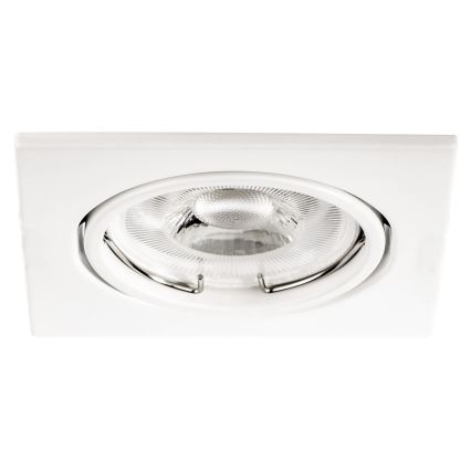 Χωνευτό φωτιστικό οροφής 1xGU10/MR16/10W/230V 9x9 cm λευκό