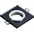 Χωνευτό φωτιστικό οροφής 1xGU10/MR16/10W/230V 9x9 cm μαύρο