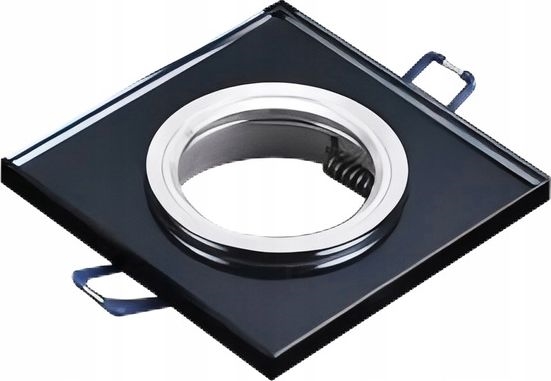 Χωνευτό φωτιστικό οροφής 1xGU10/MR16/10W/230V 9x9 cm μαύρο