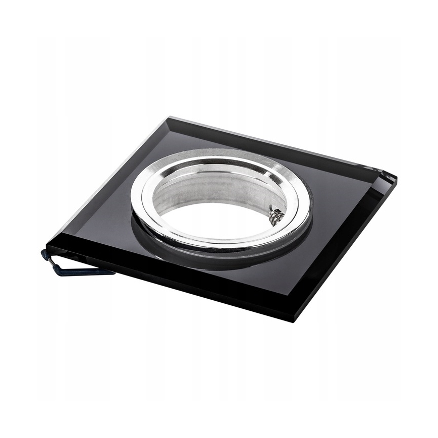 Χωνευτό φωτιστικό οροφής 1xGU10/MR16/10W/230V 9x9 cm μαύρο