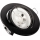 Χωνευτό φωτιστικό οροφής 1xGU10/MR16/10W/230V διάμετρος 9 cm μαύρο