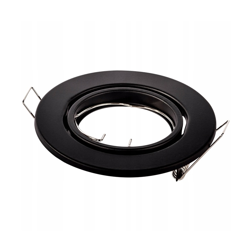Χωνευτό φωτιστικό οροφής 1xGU10/MR16/10W/230V διάμετρος 9 cm μαύρο