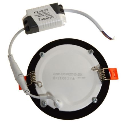 Χωνευτό φωτιστικό οροφής LED GERD LED/6W/230V 3000K μαύρο