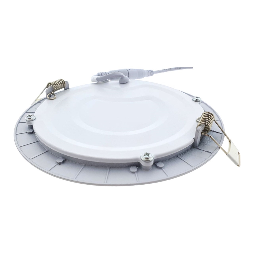 Χωνευτό φωτιστικό οροφής LED QTEC LED/18W/230V 6500K διάμετρος 22 cm