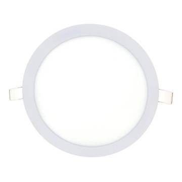 Χωνευτό φωτιστικό οροφής LED QTEC LED/24W/230V 2700K διάμετρος 29,6 cm