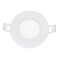 Χωνευτό φωτιστικό οροφής LED QTEC LED/3W/230V 2700K διάμετρος 8,3 cm