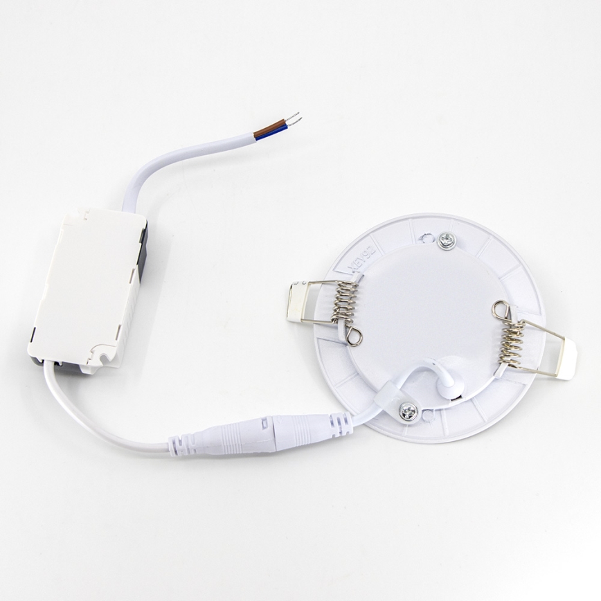 Χωνευτό φωτιστικό οροφήςLED QTEC LED/3W/230V 6500K διάμετρος 8,3 cm