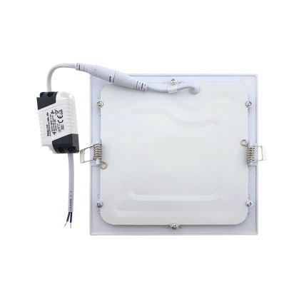 Χωνευτό φωτιστικό οροφής LED QTEC LED/9W/230V 6500K 14,6x14,6 cm