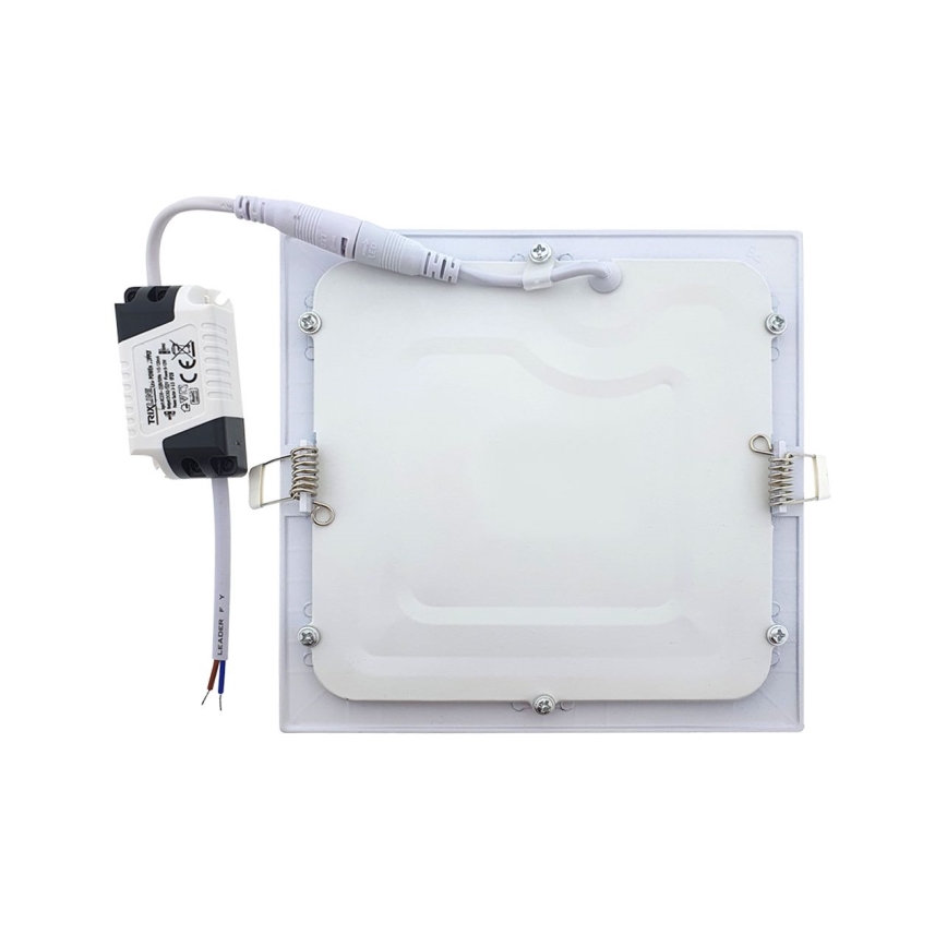 Χωνευτό φωτιστικό οροφής LED QTEC LED/9W/230V 6500K 14,6x14,6 cm