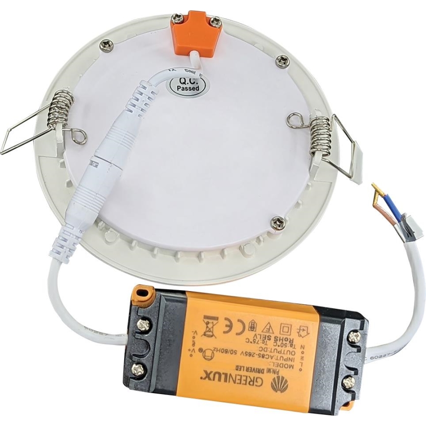Χωνευτό φωτιστικό οροφής μπάνιου LED VEGA LED/6W/230V 2800K διάμετρος 11,8 cm IP44