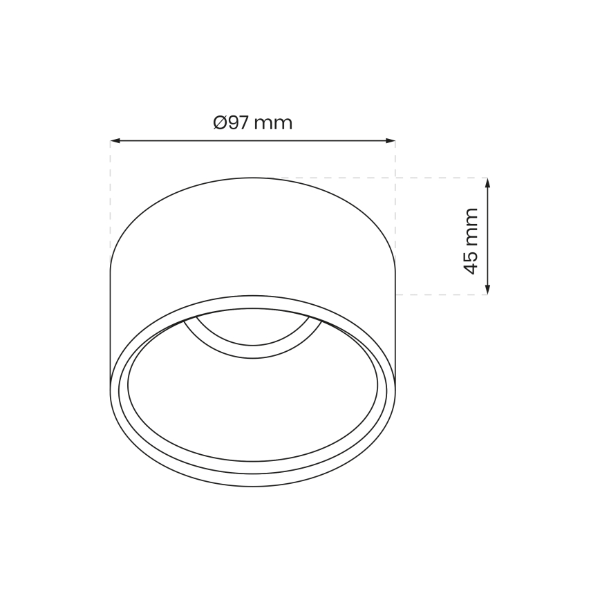 Χωνευτό φωτιστικό σποτ BALI 1xGU5,3/MR16/25W/12V στρογγυλό λευκό