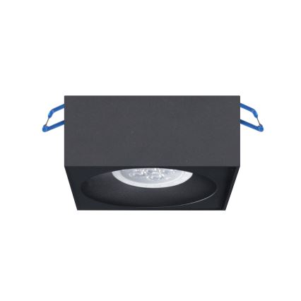 Χωνευτό φωτιστικό σποτ BALI 1xGU5,3/MR16/25W/12V τετράγωνο μαύρο