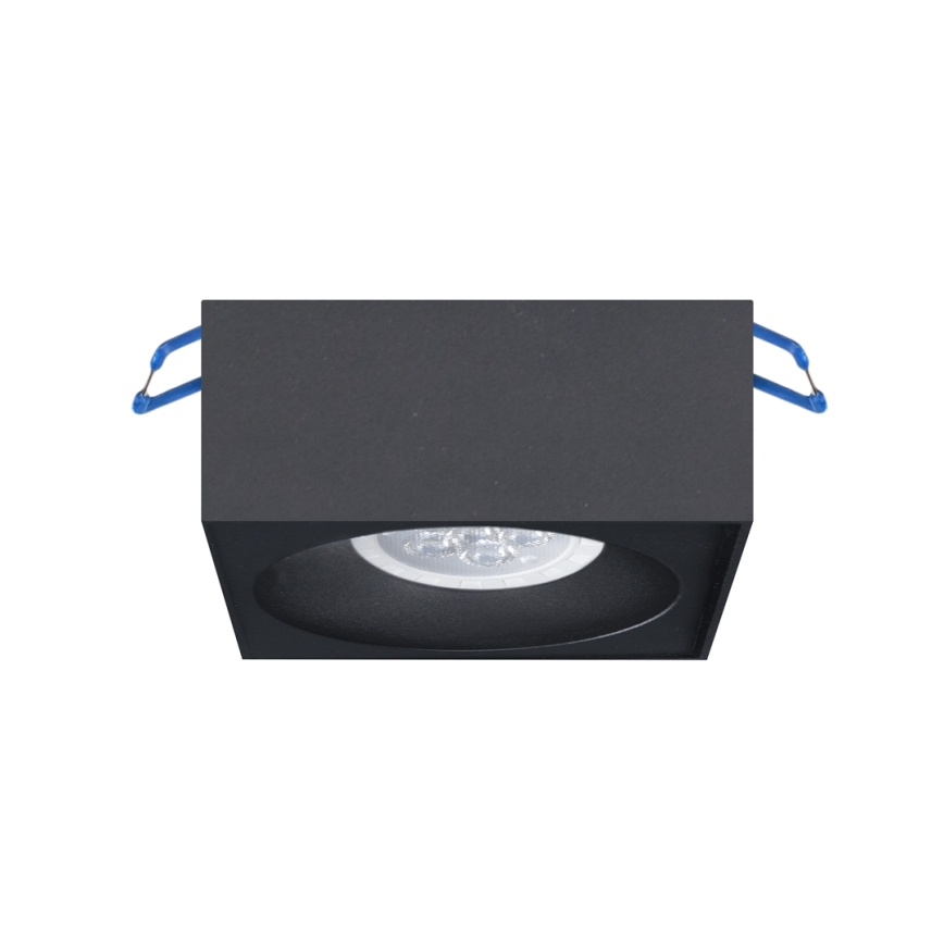 Χωνευτό φωτιστικό σποτ BALI 1xGU5,3/MR16/25W/12V τετράγωνο μαύρο