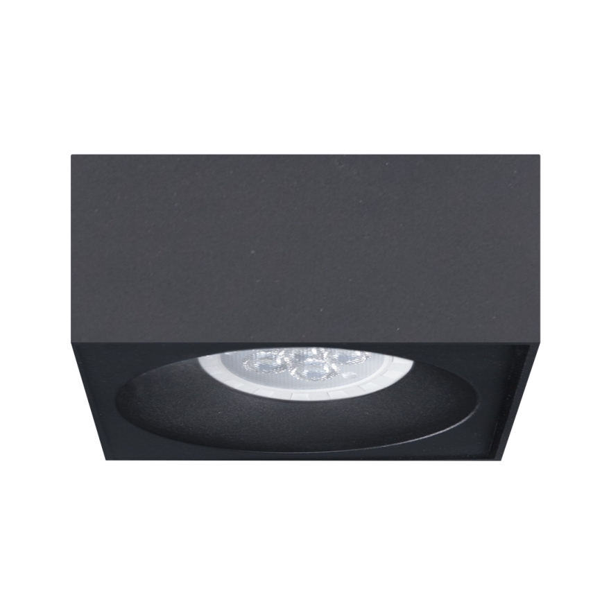 Χωνευτό φωτιστικό σποτ BALI 1xGU5,3/MR16/25W/12V τετράγωνο μαύρο