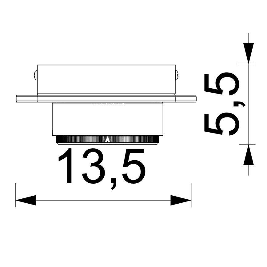Χωνευτό φωτιστικό σποτ KIDO 1xGX53/8W/230V μαύρο/μπεζ/δρυς