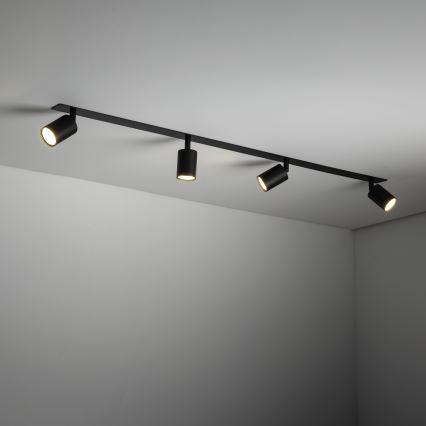 Χωνευτό φωτιστικό σποτ NEX 4xGU10/10W/230V μαύρο