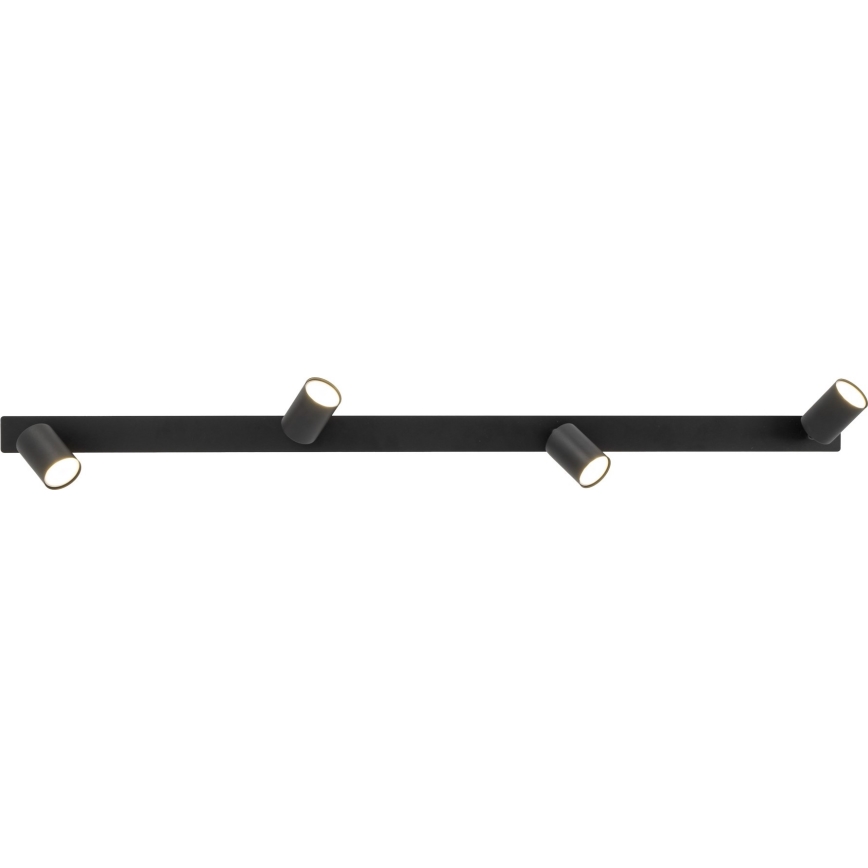 Χωνευτό φωτιστικό σποτ NEX 4xGU10/10W/230V μαύρο