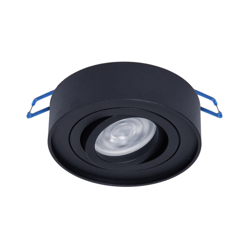 Χωνευτό φωτιστικό σποτ NUSA 1xGU5,3/MR16/50W/12V στρογγυλό μαύρο