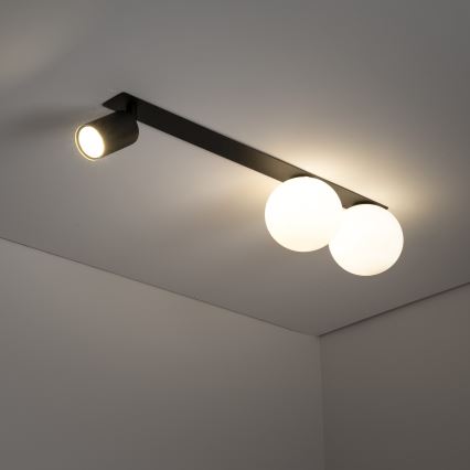 Χωνευτό φωτιστικό σποτ VOX 2xG9/8W/230V + 1xGU10/10W μαύρο
