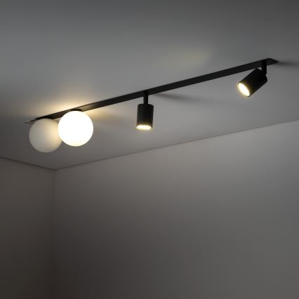 Χωνευτό φωτιστικό σποτ VOX 2xG9/8W/230V + 2xGU10/10W μαύρο