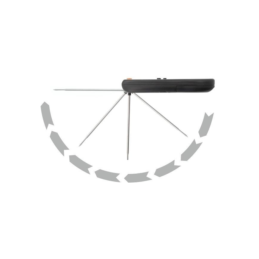 Ψηφιακό θερμόμετρο κρέατος αναδιπλούμενο 0-300°C 2xAAA