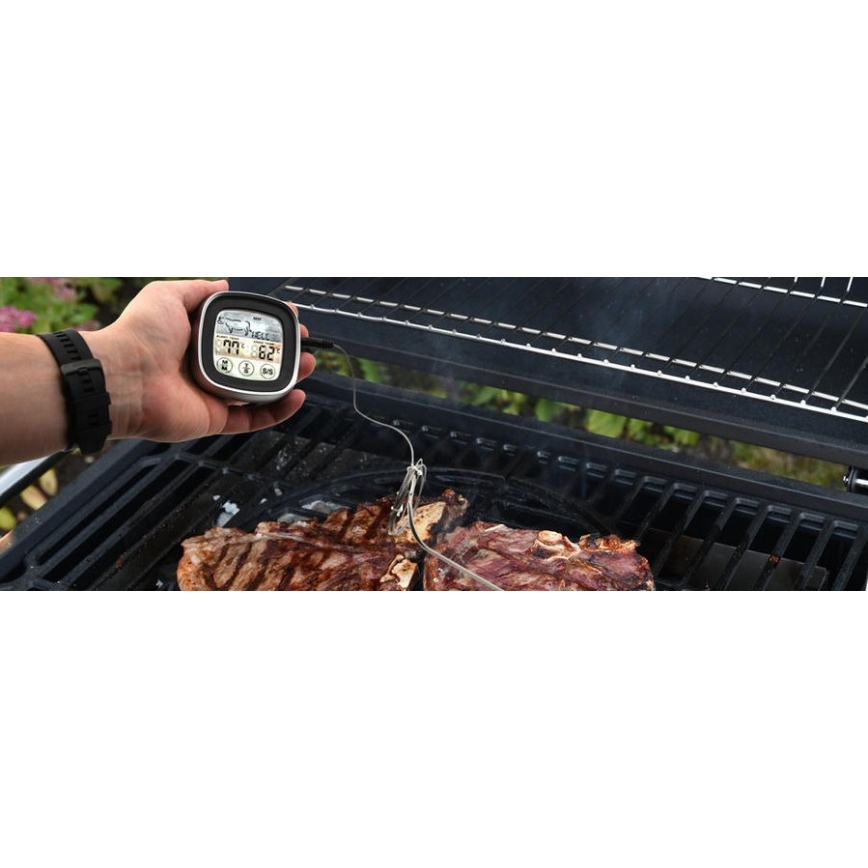 Ψηφιακό θερμόμετρο κρέατος με αισθητήρα -20-300°C 2xAAA