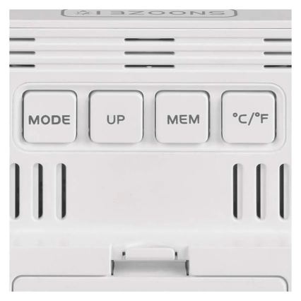 Ψηφιακό θερμόμετρο με υγρόμετρο 1xAA λευκό