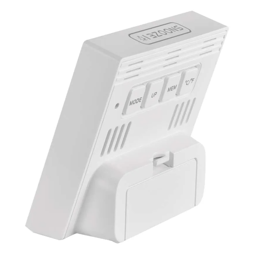 Ψηφιακό θερμόμετρο με υγρόμετρο 1xAA λευκό
