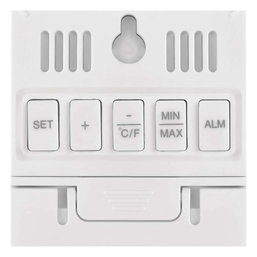 Ψηφιακό θερμόμετρο με υγρόμετρο 2xAAA λευκό