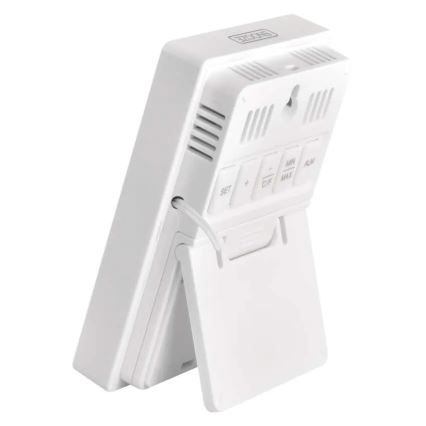 Ψηφιακό θερμόμετρο με υγρόμετρο 2xAAA λευκό