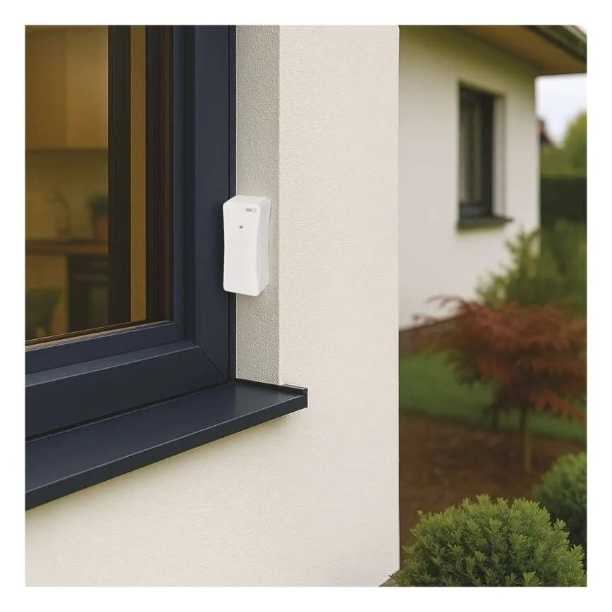 Ψηφιακό θερμόμετρο με υγρόμετρο 2xAAA λευκό